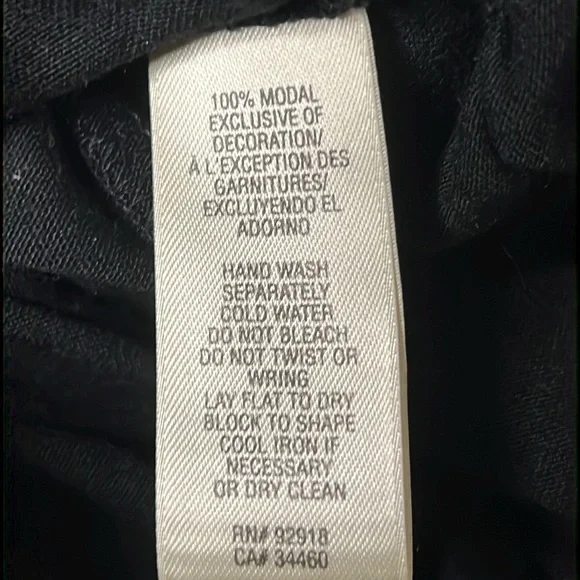 Women's Size XL Juicy Couture Short-Sleeve Dress Black With Velvet Trim - Picture 8 of 9